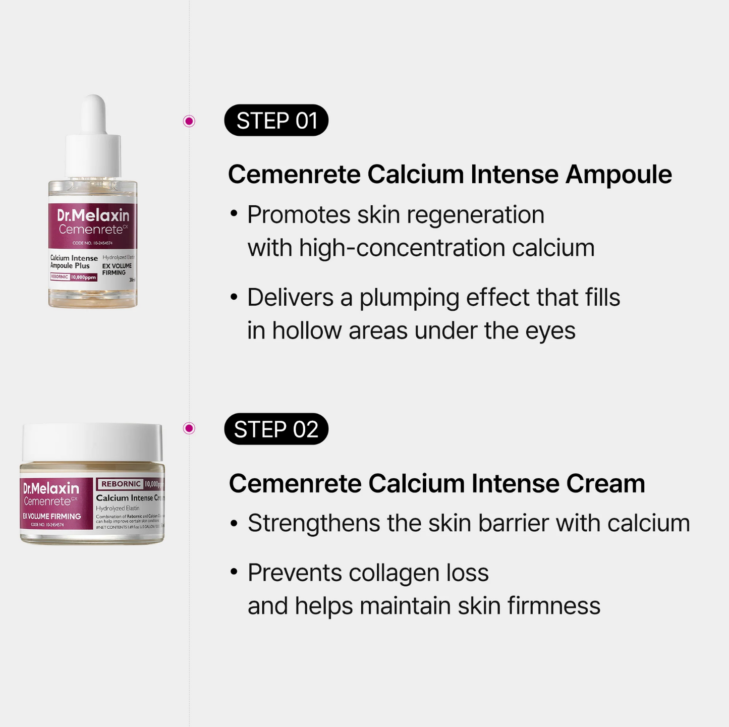 Dr. Melaxin Cemenrete Calcium Eyecare Routine